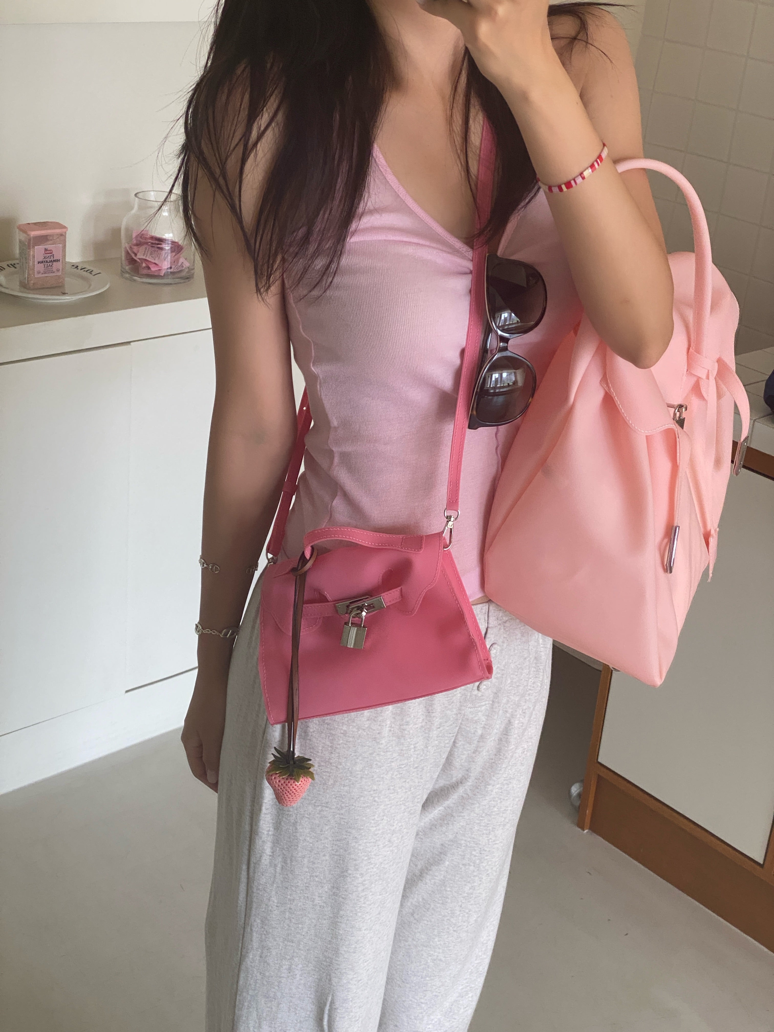 [OMJ] Jelly Mini Bag Y2K – Glossy Everyday Crossbody