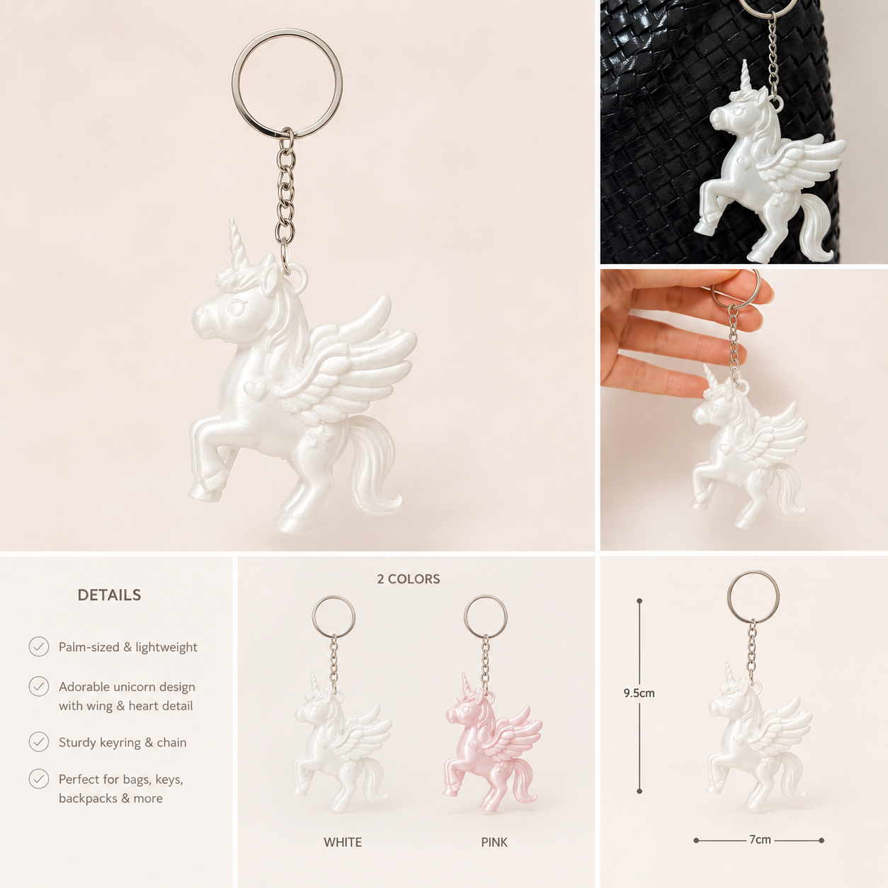 Unicorn Bag Charm