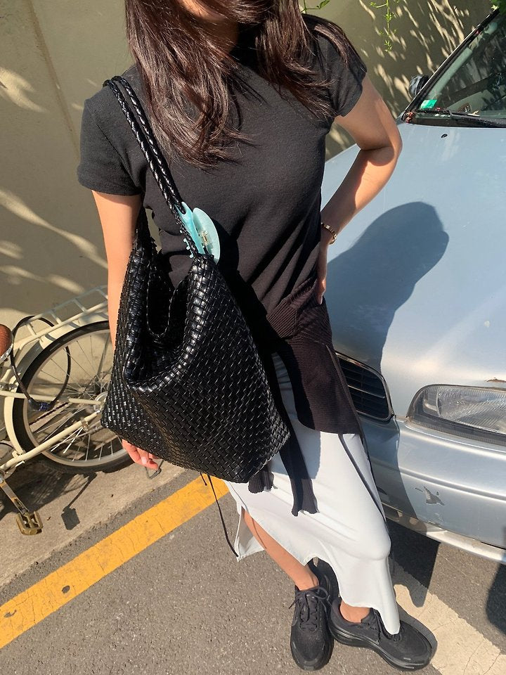 Handmade Woven Hobo Bag
