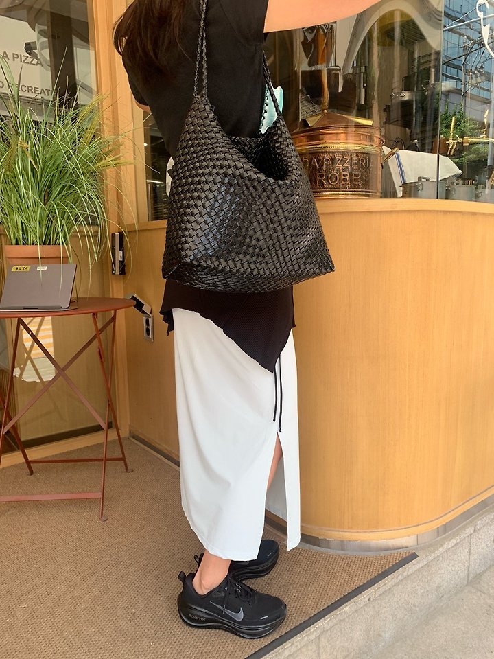 Handmade Woven Hobo Bag