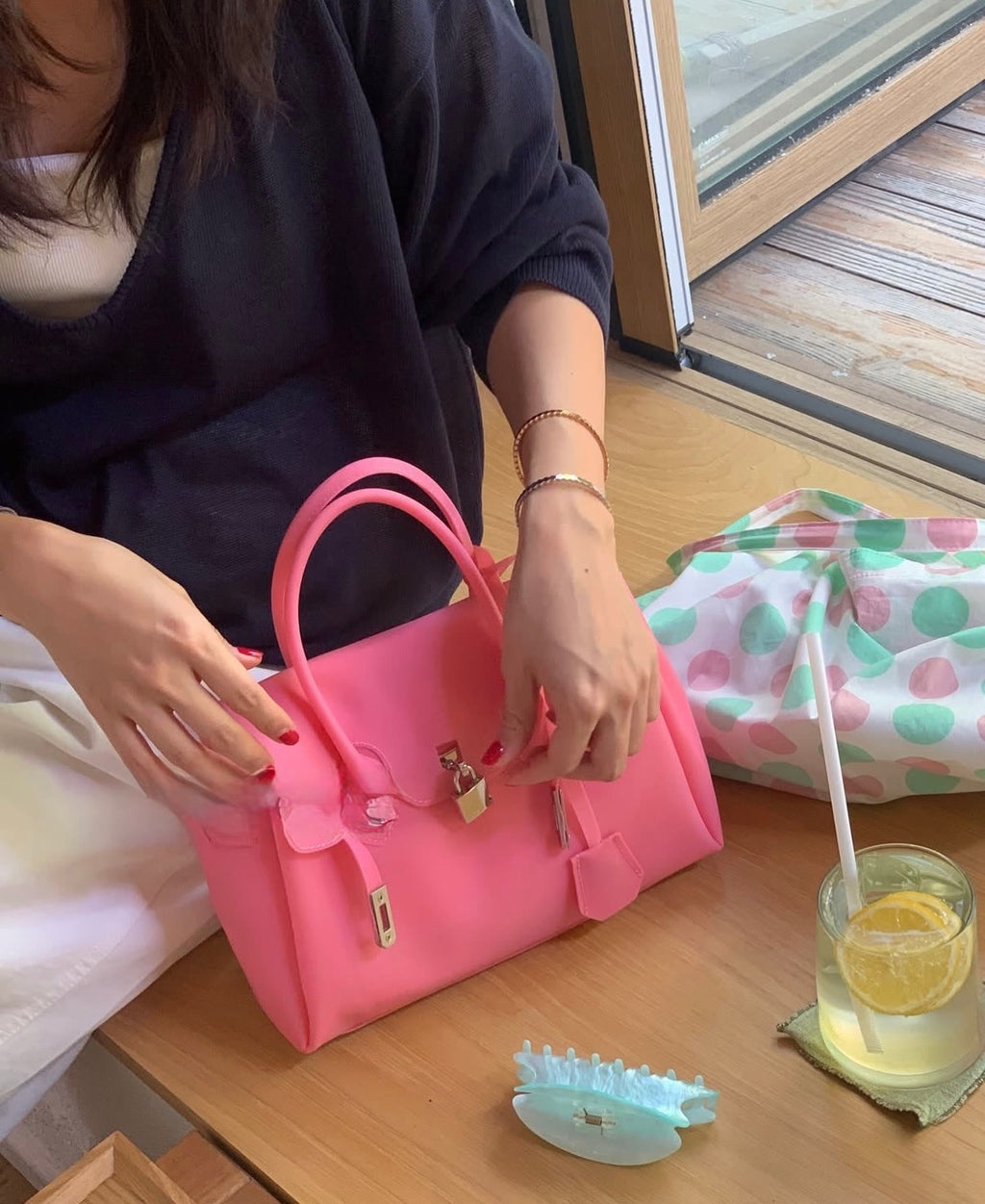 [OMJ] Jelly Mini Bag Y2K – Glossy Everyday Crossbody
