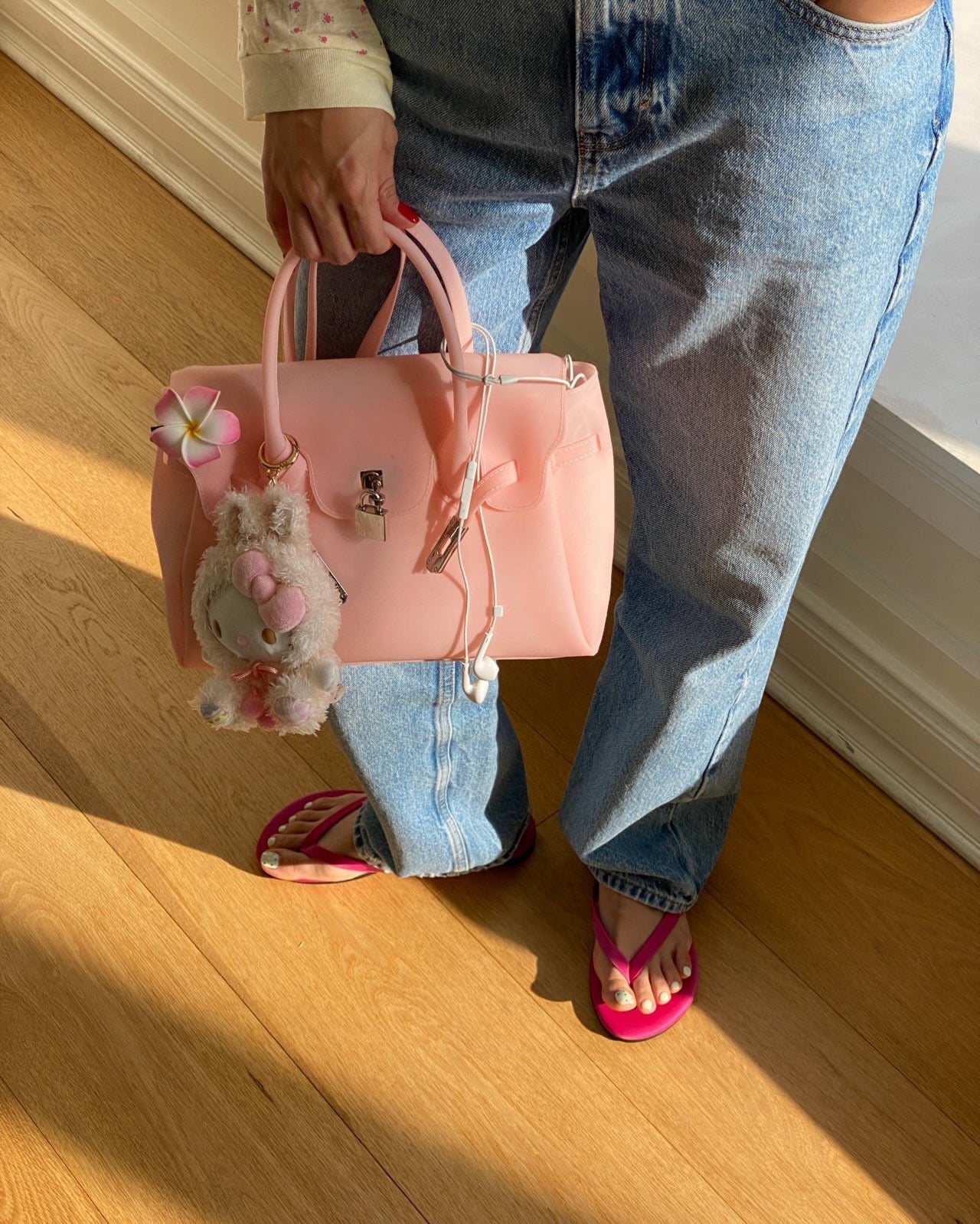 Jelly Buckle Shoulder Bag ✨ Y2K Clear Girl Tote ✨ Glossy Summer Handbag