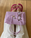 Jelly Buckle Shoulder Bag ✨ Y2K Clear Girl Tote ✨ Glossy Summer Handbag