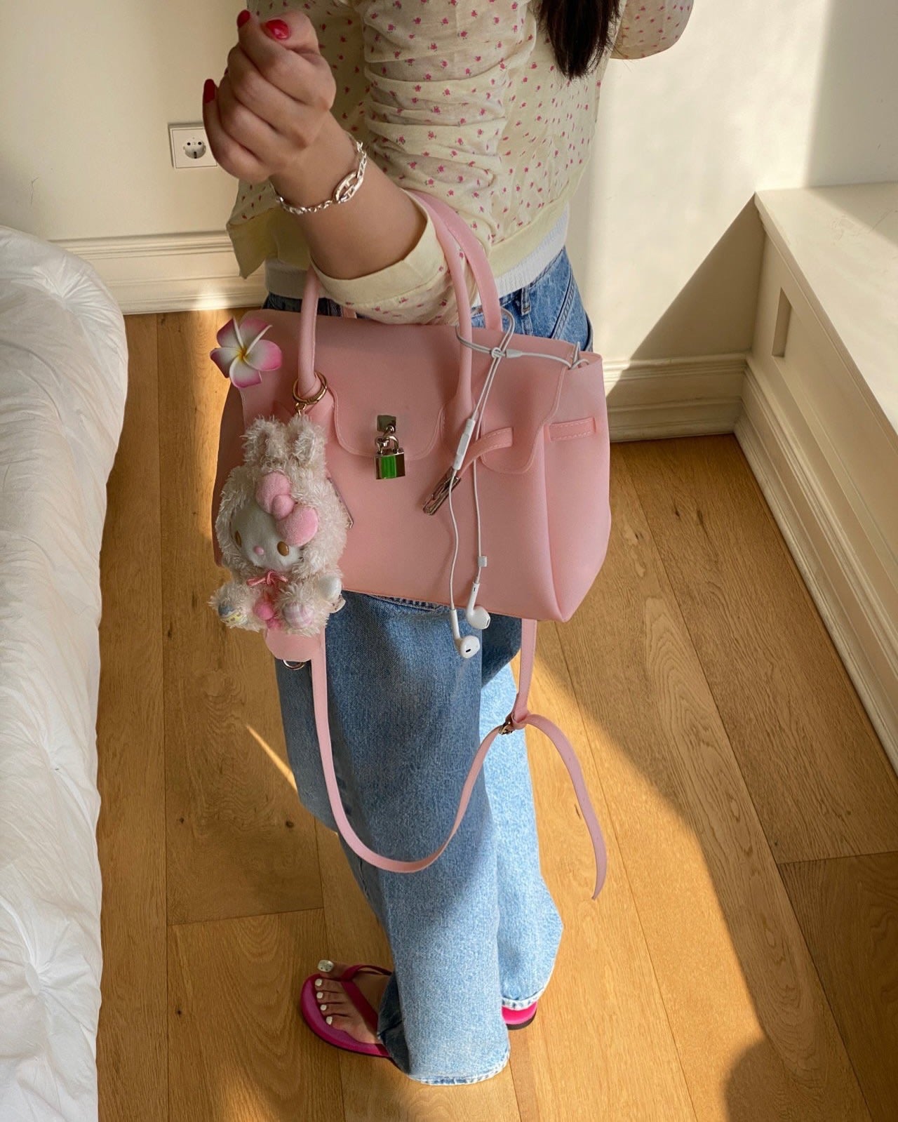 Jelly Buckle Shoulder Bag ✨ Y2K Clear Girl Tote ✨ Glossy Summer Handbag