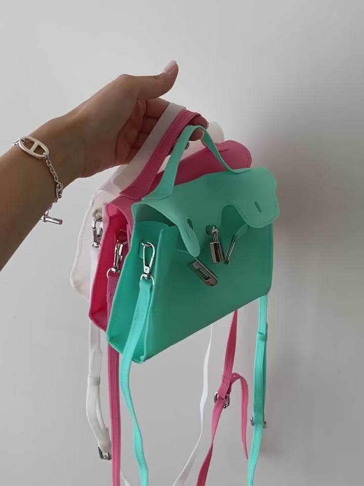 [OMJ] Jelly Mini Bag Y2K – Glossy Everyday Crossbody